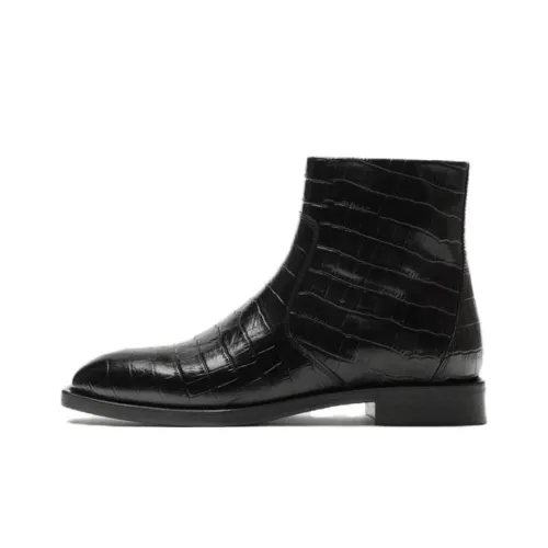 ZARA Ботильоны Мужские Черные