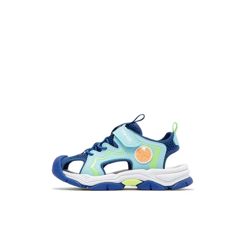 XTEP Slip-resistant и дышащий низкий топ детские сандалии перисто-голубой космический синий для детей