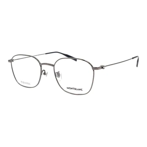 MONTBLANC Титан Квадратные Оправы для Очков Мужские Серые