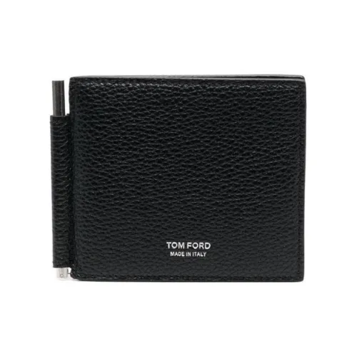 TF Hammered Текстура Телячья кожа Держатель для карт кошелек Мужской Черный