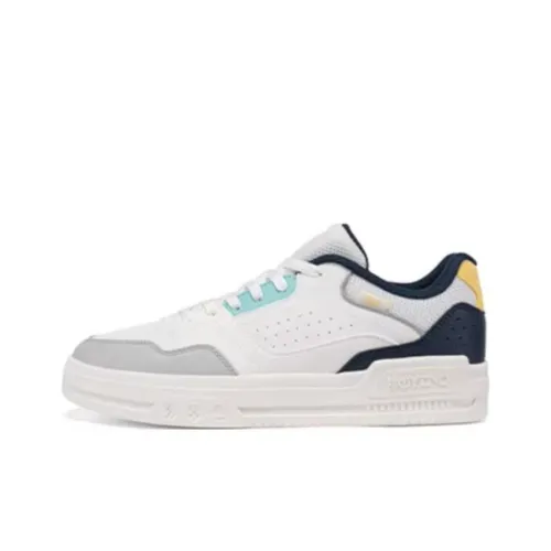 361° Slip-on Резистентные амортизаторы Низкий топ Скейтборд Кроссовки Мужские Белый Синий