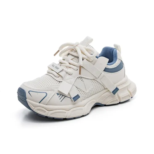 PAUL FRANK Противоскользящий Износостойкий Дышащий Низкий Топ Обувь для ног с Толстой подошвой Женская Синяя Белая