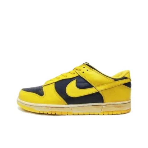 Nike Dunk Slip-Resistant Abrasion-Resistant Low-Top Скейтборд Кроссовки Мужские Желтые