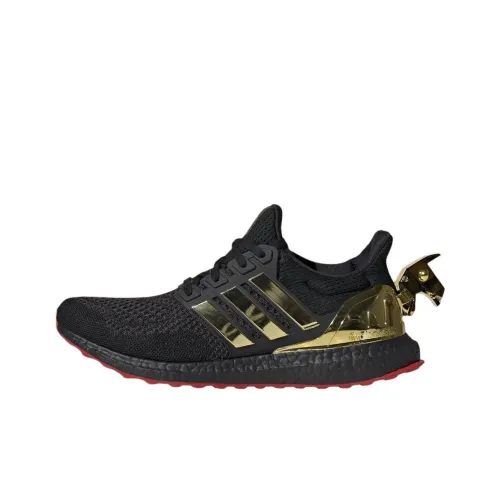 Adidas Ultraboost 1,0 Беговые кроссовки Низкий топ Черный Золото Унисекс