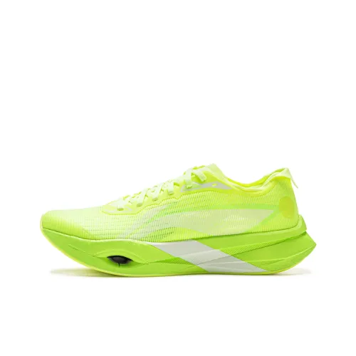 LINING Trend Pro Беговые кроссовки Низкий топ Флуоресцентный Желтый Зеленый Унисекс