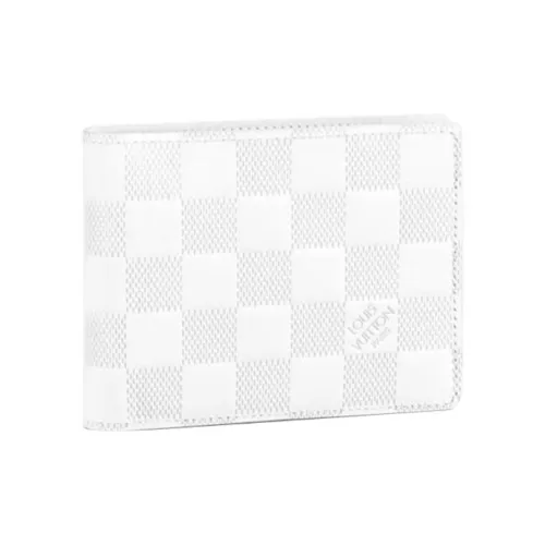 LOUIS VUITTON Multiple Damier Infini Коровья кожа Кошелек Мужской Белый