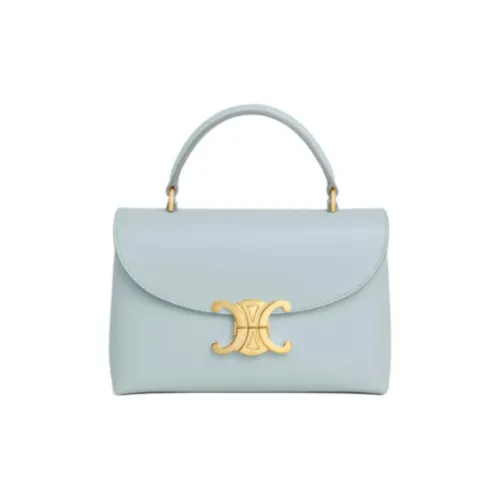 CELINE Блестящая сумка из коровьей кожи женская синяя