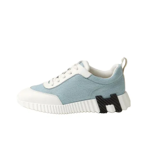 HERMES Bouncing Low Топ Повседневная обувь Женская Синяя