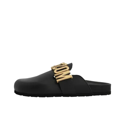 MOSCHINO Домашние тапочки Женские Черные