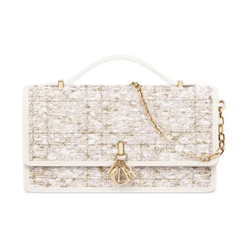 DIOR My Dior Хлопок Одно плечо Сумка Мини Женская Белая