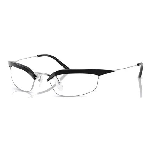 PRADA Металл Кошачий глаз Оправы для очков Женские Черный