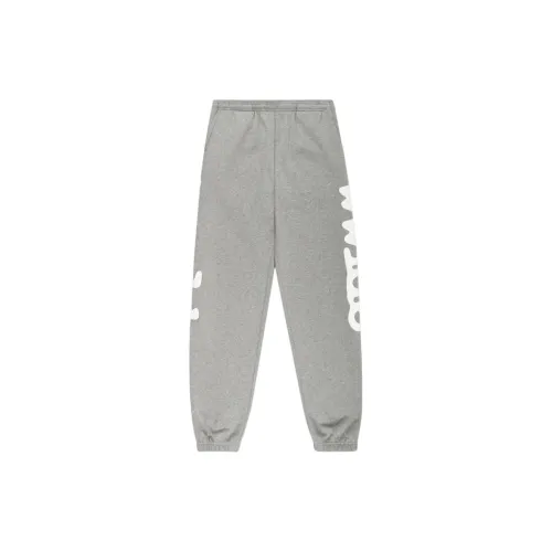 Sp5der Вязаные тренировочные брюки мужские серые