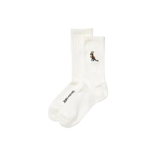 UNIQLO Коллаборация с Basquiat Высокие носки Мужские 1 упаковка Белый