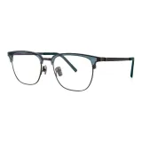 Прозрачный синий | Матовый металлический-C29 & Защита от синего света 0 диоптрий Без диоптрийных линз