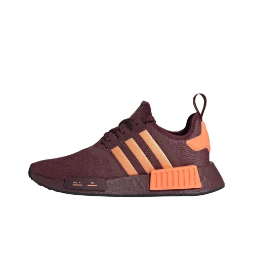 Adidas Originals NMD_R1 Slip Resistant Abrasion Resistant Низкий Топ Повседневная обувь Женская Бургунди