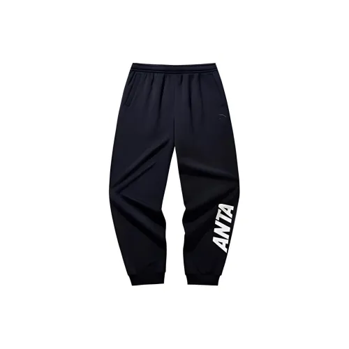Anta Life Collection Черные Мужские Вязаные Спортивные Штаны