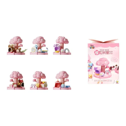 Disney Вишневый цветок Домик на дереве Стол Слепые коробки Один Mystery Коробка Целая коробка 6 шт