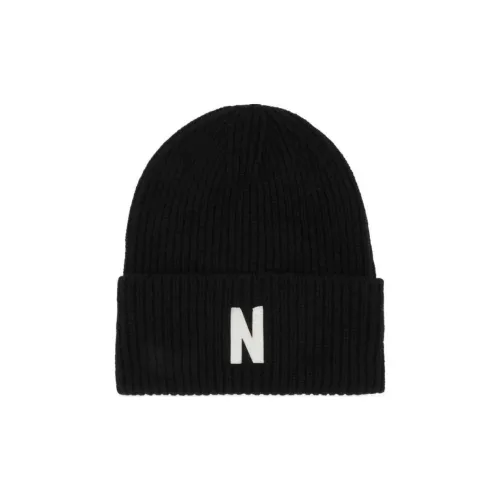 NORSE PROJECTS Merino Sheep Wool Beanies Men's Black
