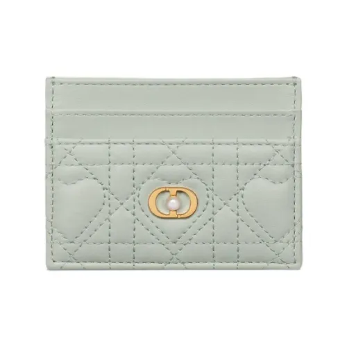 DIOR Jolie Lambskin Кожаный кошелек для карт женский светло-зеленый