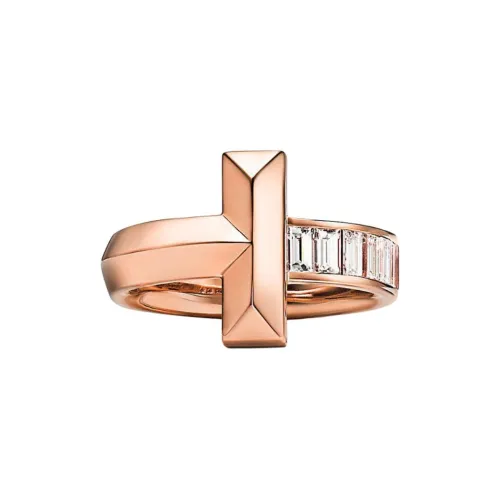TIFFANY CO. 18К Розовое золото Бриллиантовые кольца Унисекс Розовое золото