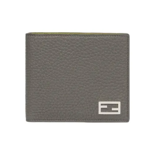 FENDI Baguette Кожа Кошелек Мужской Серый
