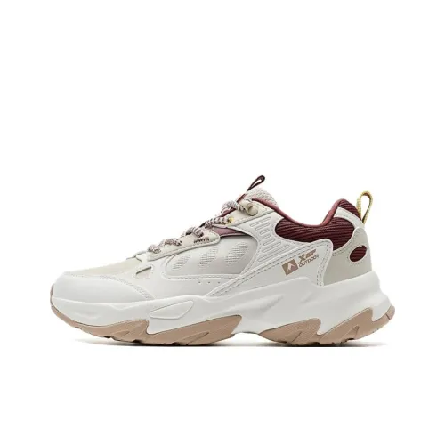 XTEP Non Slip Легкий Низкий Топ Casual Женский Бежевый Красный