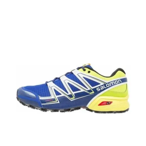 Кроссовки для бега Salomon Collaboration Speedcross Vario, низкий топ, синие, мужские