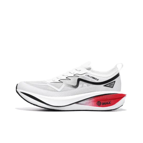 CALOMAX Беговые кроссовки Low Top Белый Красный Унисекс