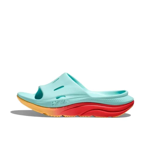 HOKA ONE ONE Ora Recovery Slide 3 Слипоны Синий Красный Унисекс