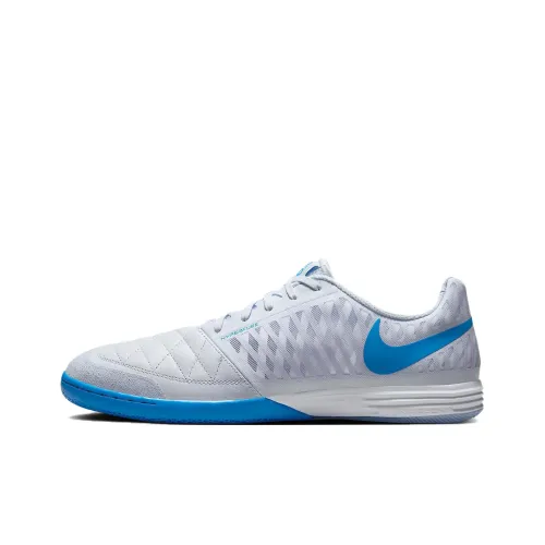 Nike Lunar Gato Slip-Resistant Abrasion-Resistant Футбольные бутсы Унисекс Серый Синий