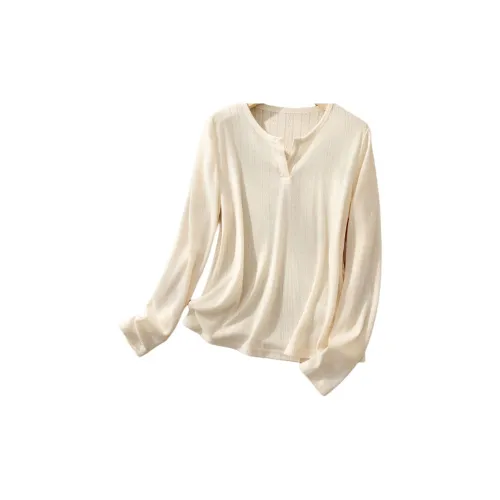 IHIMI Бежево-желтые женские футболки T