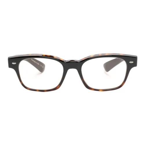 Oliver Peoples Ацетат Квадратные Солнцезащитные Очки Мужские Черные