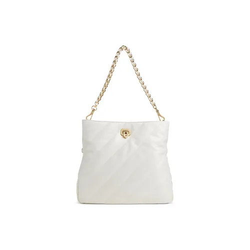 CHARLES KEITH ПУ (полиуретан) Сумка через плечо Средняя Женская Черный Кремовый Молочный Белый