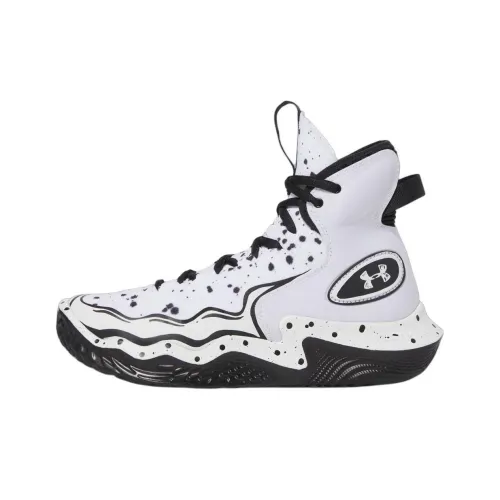 JOSHUA VIDES x Under Armour HIGHLIGHT Противоскользящие устойчивые к истиранию высокие кроссовки для тренировок женские белые черные