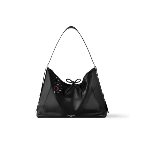 LOUIS VUITTON Takashi Murakami Коллаборация Carryall Овчина Сумка на плечо Стандартная Женская Черная