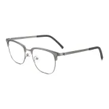 Прозрачно-серый | Металлический-C02 & Защита от синего света 0 диоптрий Без диоптрийных линз