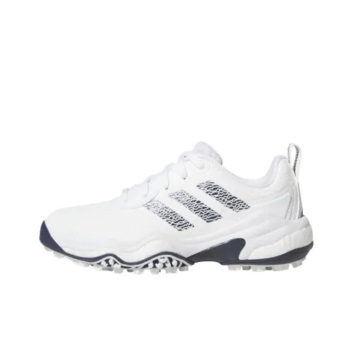 Adidas CODECHAOS 25 Противоскользящая Устойчивая к истиранию Низкий Топ Обувь для гольфа Женская Белый Синий