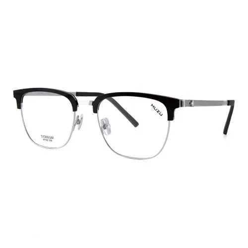 MUZU Чистый титан Силикон TR90 Оправа для очков "Брови" Унисекс