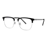 Яркий черный | Серебряный-C05 & Защита от синего света 0 диоптрий Без диоптрийные линзы