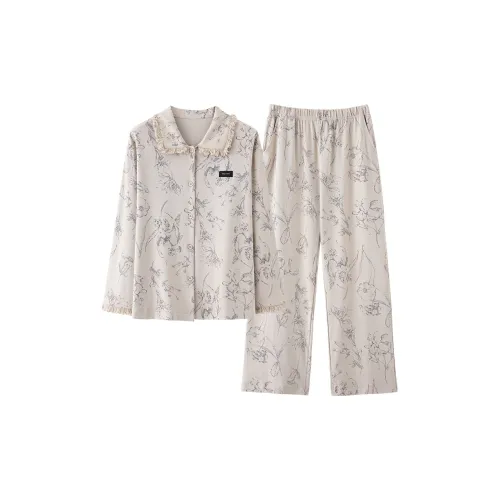 WANANNI Пижамный комплект женский абрикосовый