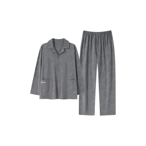 Good Fortune Пижамный комплект Мужской Средний серый