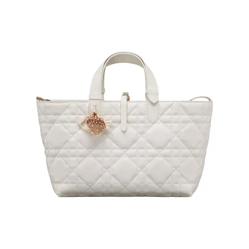 DIOR ToujoursDioramour DIOR Коровья кожа Indigenous Сумка Тоут Сумка Сумка для покупок Сумка на плечо Сумка