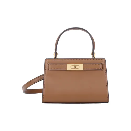 Tory Burch Lee Radziwill Кожа Сумка Сумка через плечо Сумка через плечо Экстра Маленькая Женская Коричневая