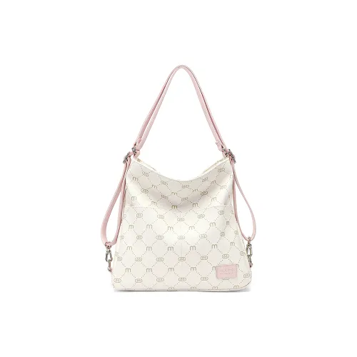 FAIRWHALE Синтетическая кожа Милый Преппи стиль Плечевая сумка Рюкзак Стандартный Женский Вишневый цветок Розовый