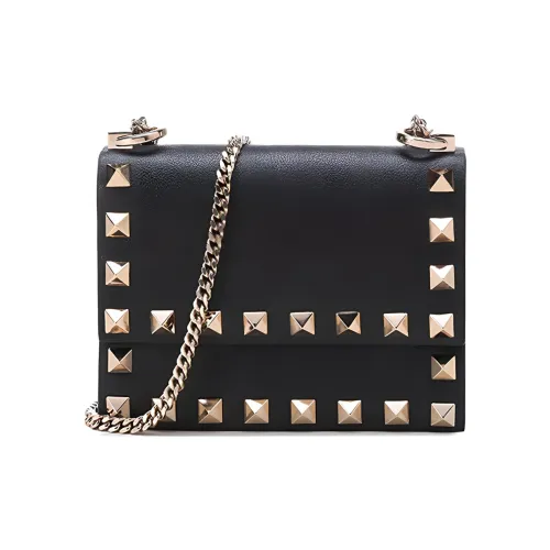 Valentino Кожа Цепь Сумка Плечевая Сумка Женская Черная