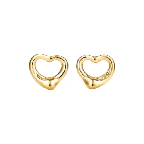 TIFFANY & CO. Пуссеты Open Heart Золото 18 Карат Ширина – 11 Мм