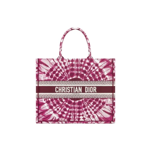 DIOR Miss Dior Хлопок Тоут Сумка Сумка для покупок Сумка Большая Женская Фиолетовая