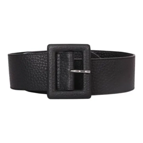 ORCIANI Кожа Телячья кожа Кожаные ремни Женские Черный Ширина 6 см