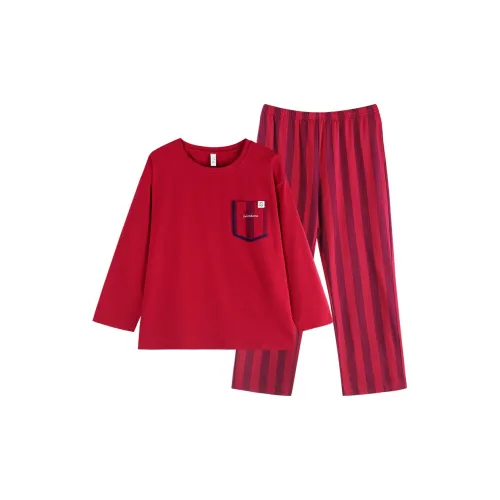 Xuan Liang 73736 Бордовый Мужской Пижамный Комплект