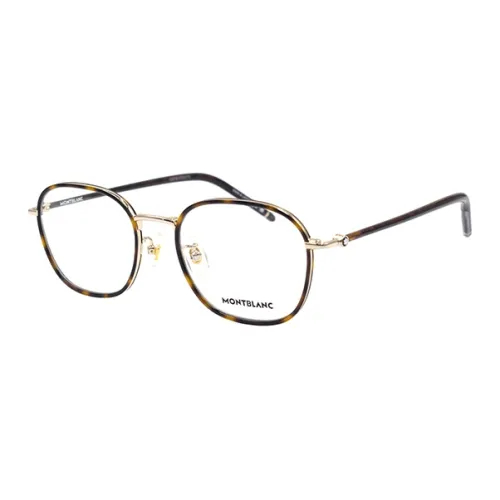 MONTBLANC Plating And Metal Round Eyeglass Frames Men's Gold